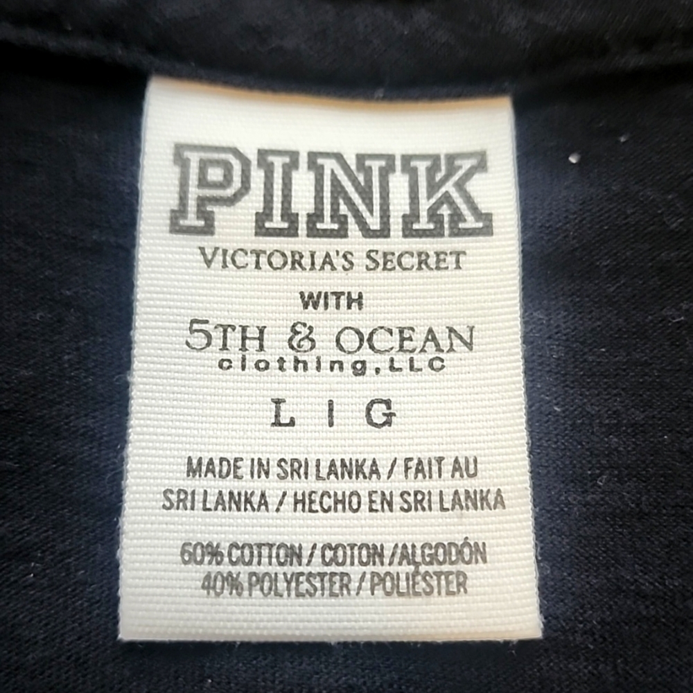 Pink VS with 5th and Ocean. ARMY bling t-shirt. Size: L - Picture 2 of 6
